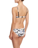 Floral-Printed Two-Piece Underwire Bikini Swimsuit Set