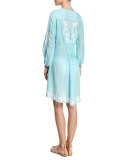 Royal Hawaiian Embroidered-Trim Sun Dress
