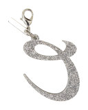 Alphabet C Bag Charm, Starlight Silver