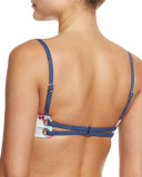 Multi-Print Corset Underwire Swim Top