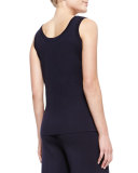 Scoop-Neck Knit Layering Tank