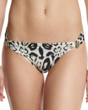 Leopard-Print Adjustable Swim Bottom