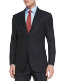 Solid Two-Piece Suit, Navy