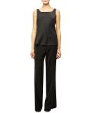 Beekman Wide-Leg Pants, Black 
