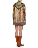 Goa Foulard Fringe Scarf, Green