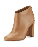 Cambell Leather 95mm Ankle Boot, Golden Caramel