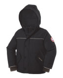 Snowbird Hooded Down Parka, Black, Size 2-5