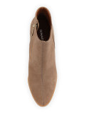 Savie Suede Chunky-Heel Bootie