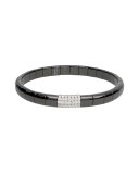 Pura Matte Black Ceramic & 18K White Gold Bracelet with Diamonds, 0.49 tdcw