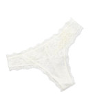 Love Magicienne Lace Thong, Dentelle Nacre