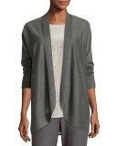 Fine Tencel® Alpaca Oval Cardigan, Ash