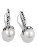 Starburst Earrings with Pearls and Diamonds