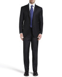 Wool Two-Piece Suit, Black 