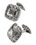 Palu Silver Square Cuff Links