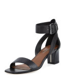 Farah Patent/Leather City Sandal, Black