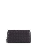 Continental Zip-Around Wallet, Navy