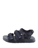 Men's Greek Key Multi-Strap Sandal, Navy 