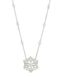 Pensee 18K White Gold Diamond Pendant Necklace