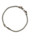 Naga Silver Dragon-Head Bracelet