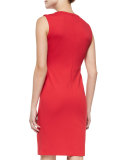Sleeveless Art Nouveau Dondi Dress, Tivoli Red
