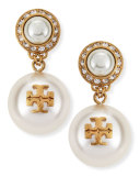Selma Pearly Drop Earrings, Ivory