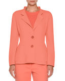 Two-Button Notch-Collar Jacket