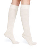 Textured-Band Knee Sock
