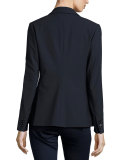 Classic Crepe Jacket, Navy