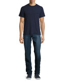 The Classic Straight-Leg Stretch-Denim Jeans, Blue