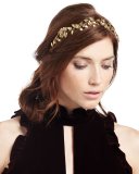 Aveline Floral Circlet Headband, Gold