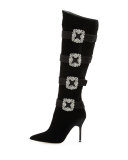 Fufius Hangisi 105mm Knee Boot, Black
