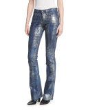 867 Coated Boot-Cut Jeans, Mercury Indigo