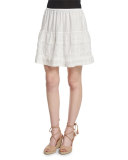 The Jubilee A-Line Mini Skirt, White