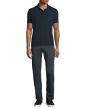 Five-Pocket Stretch-Cotton Pants, Charcoal