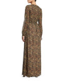 Louisiana Tapestry-Print Maxi Dress, Multi Colors 