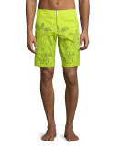 Meia Bubble-Print Turtle Superflex Swim Trunks, Citrine