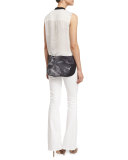 Janice Flare-Leg Jeans, White 