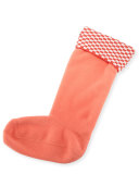 Square Brick Boot Sock, Sunset/White