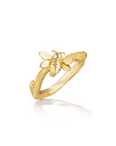 Wonderland 18K Gold Small Stackable Bee Ring, Size 6