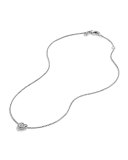 Chatelaine Heart Pendant Necklace with Diamonds