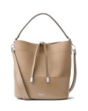 Miranda Medium Leather Shoulder Bag, Dune
