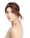 Delicate Laurel Leaf Headband Bandeaux, Rose Golden