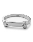 Men's Medium Bolt Cuff Bracelet, Silver