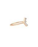 Sheriff Star Diamond Chevron Ring, Size 7