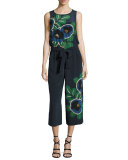 Avalon Silk Jumpsuit, Navy