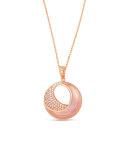Venus 18K Pink Gold & Mother-of-Pearl Pendant Necklace with Diamonds