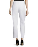 Organic Stretch Twill Slim Ankle Pants, Petite 