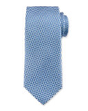 Textured Pinwheel Woven Silk Tie, Blue