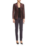 Cropped Stretch-Wool Pants