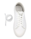Standard Issue Canvas Lace-Up Sneaker, White/Blue